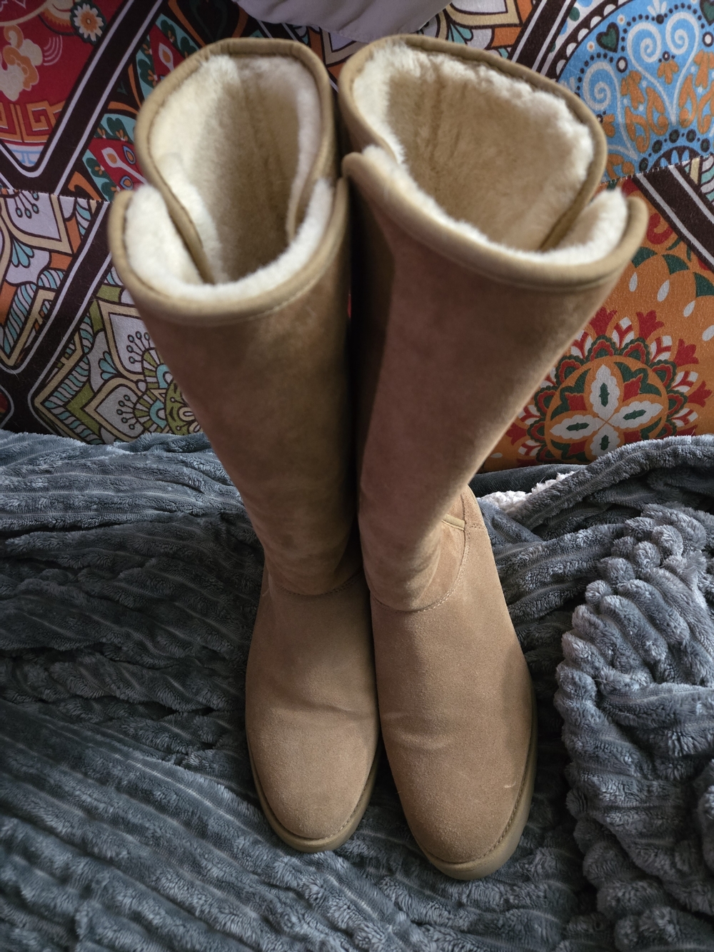 UGG Classic Tall Suede Women’s Boots in Light Brown - Picture 6 of 7